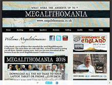 Tablet Screenshot of megalithomania.co.uk